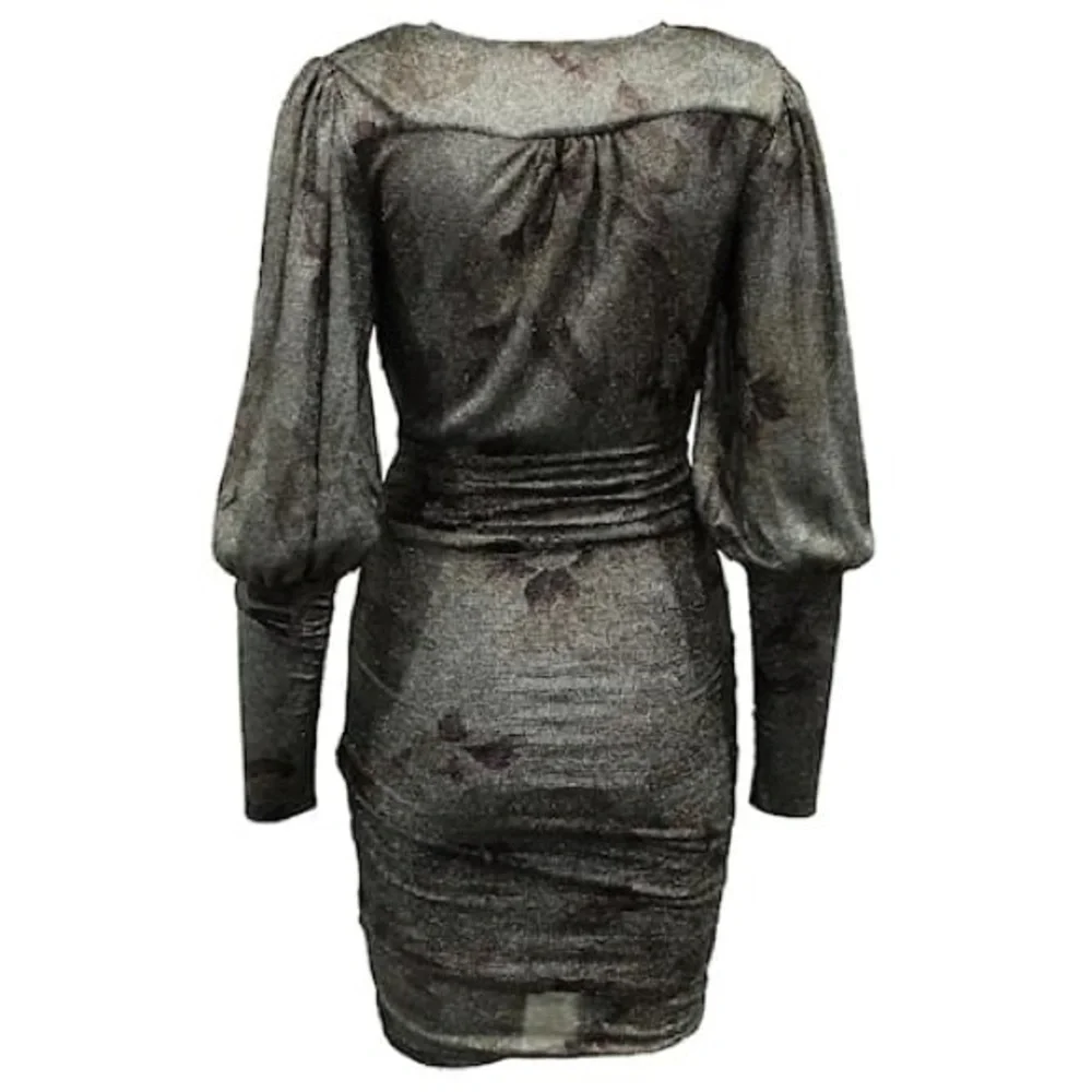 ba&sh Metallic silver Ruched Mini Dress 🛍️ - Picture 3 of 5